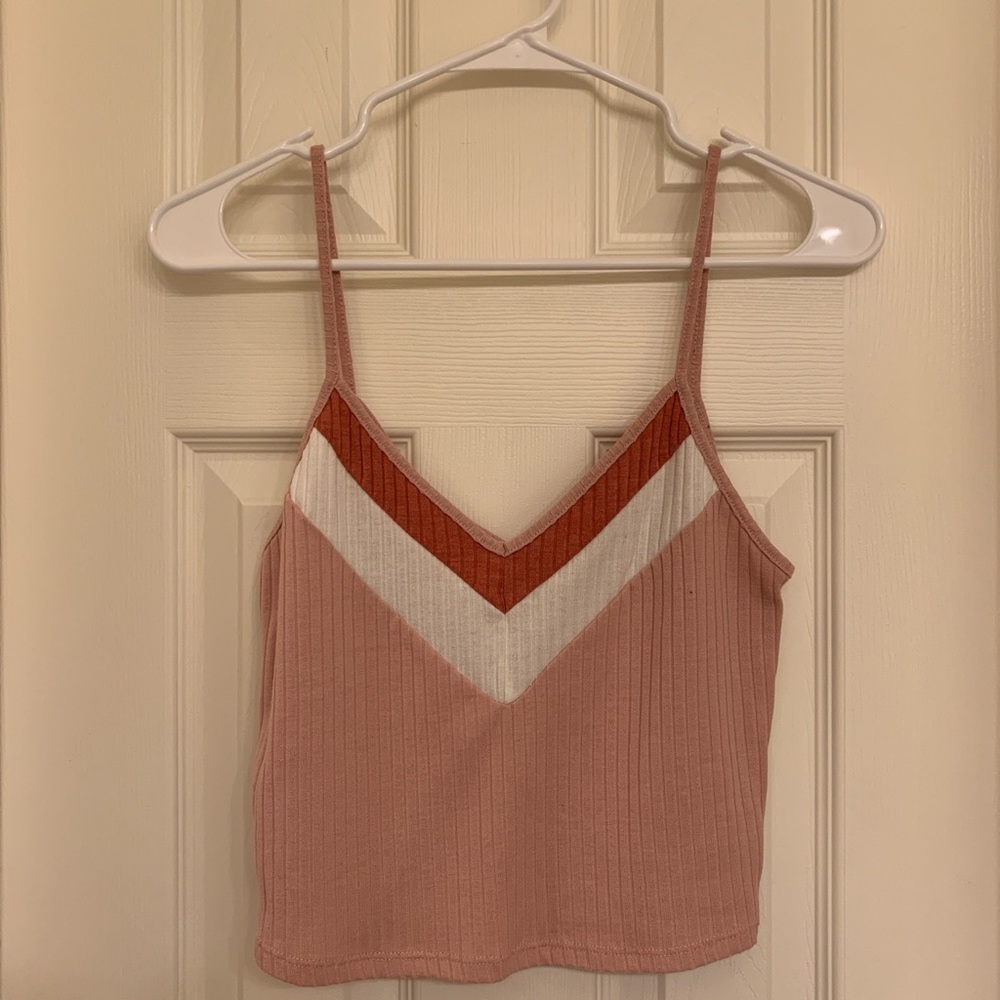 Pink cami chevron